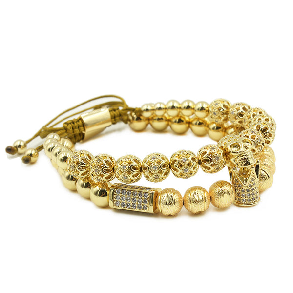 Men Bracelet jewelry Crown Charm - SigmaEssence